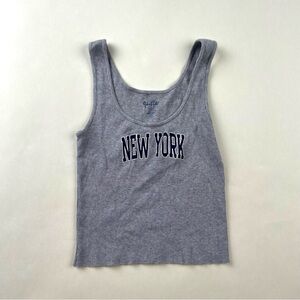 Brandy Melville Gray Ribbed Tank
